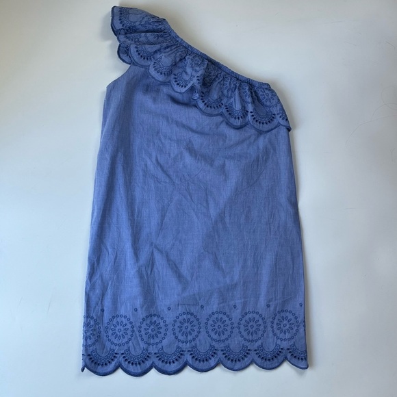 Vineyard Vines NWT One Shoulder Eyelet Sheath Dress - Picture 2 of 8